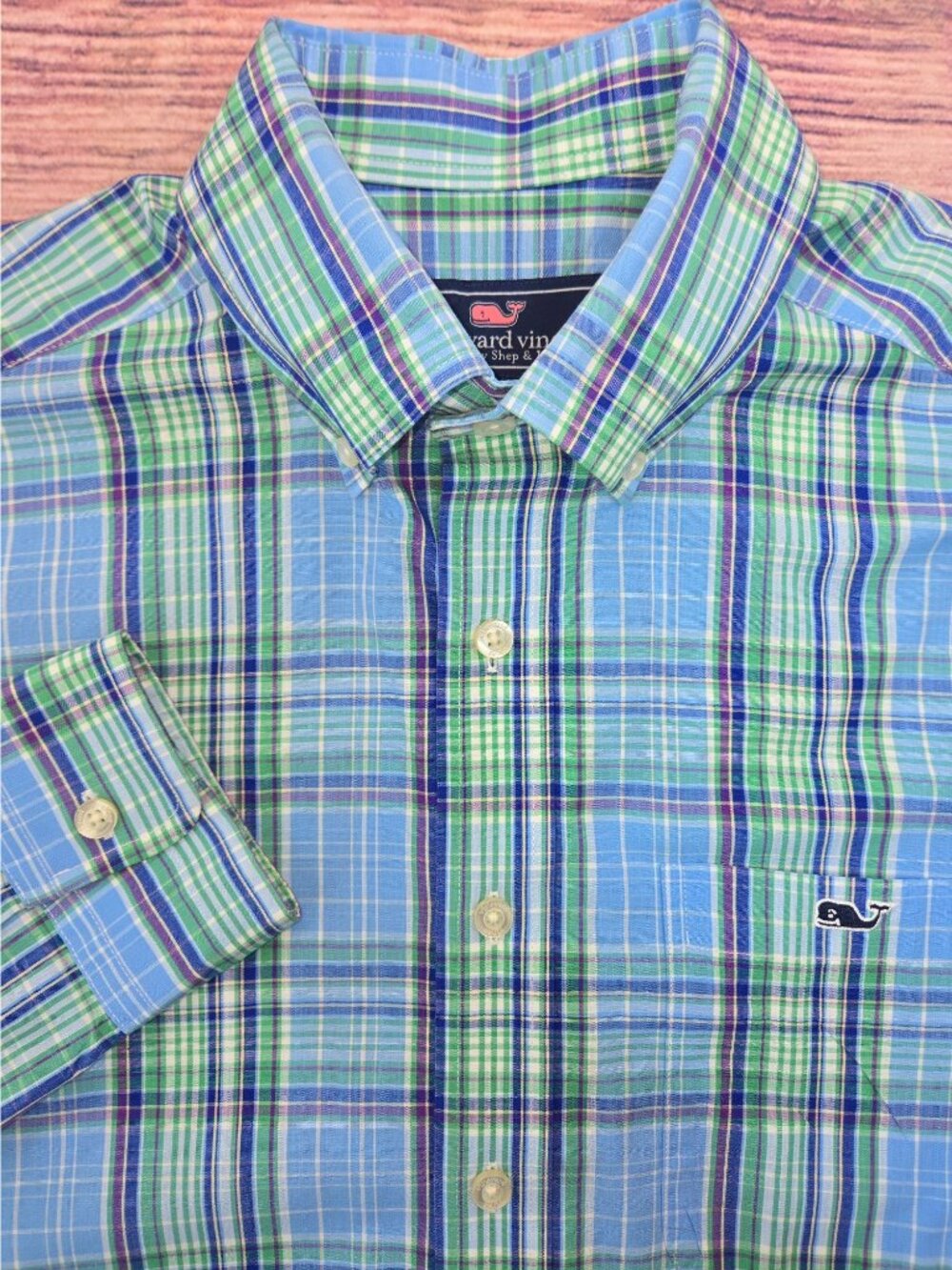 Vineyard Vines Mens Slim Button Down Tucker Shirt Size Small - Picture 4 of 7
